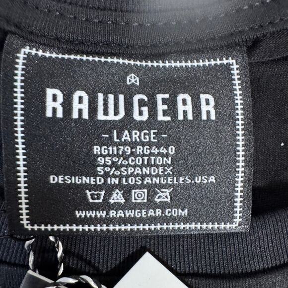 Rawgear Black Long Sleeve Graphic T-Shirt Model# RG440 Size Large NWT - Picture 6 of 8